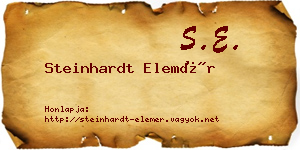 Steinhardt Elemér névjegykártya